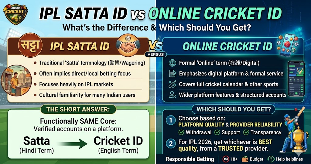 IPL Satta ID vs Online Cricket ID — What's the Difference & Which Should You Get